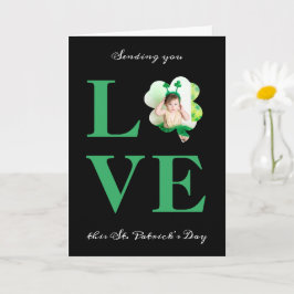 Sending you Love Foto Shamrock St. Patrick's Day Kaart