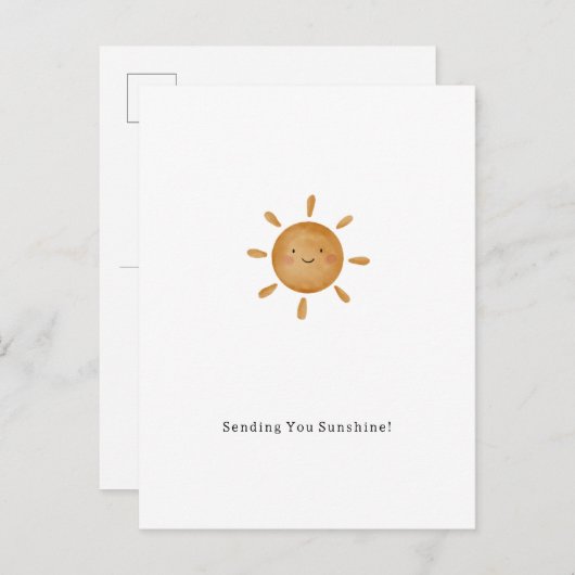 Sending You Sunshine Card Briefkaart (Voorkant / Achterkant)