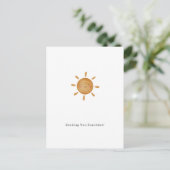 Sending You Sunshine Card Briefkaart (Staand voorkant)