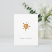 Sending You Sunshine Card Briefkaart (Staand voorkant)