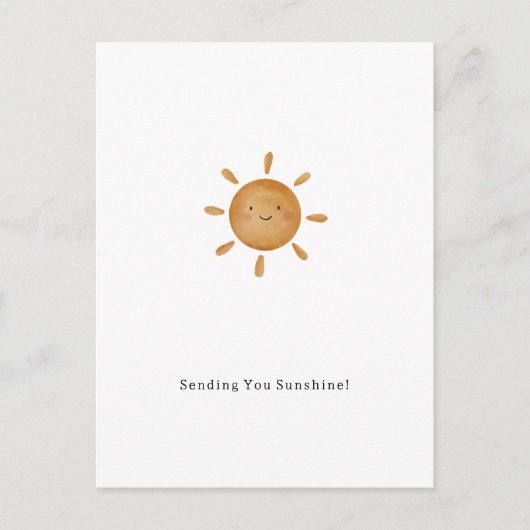Sending You Sunshine Card Briefkaart (Voorkant)