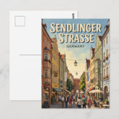 Sendlinger Straße München Duitsland Briefkaart (Voorkant / Achterkant)