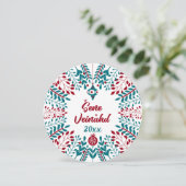 Šene Veinåhd, Beierse Boarisch kerstgroet Feestdagenkaart (Staand voorkant)