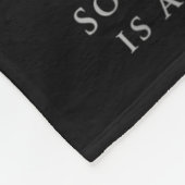 Seneca citeert "daad van moed" stoïcisme fleece deken (Hoek)