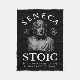 Seneca citeert "daad van moed" stoïcisme fleece deken
