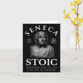 Seneca citeert "daad van moed" stoïcisme kaart (Gele Bloem)