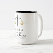 Seneca en de Soul van de Nero-Mok Tweekleurige Koffiemok (Voorkant rechts)