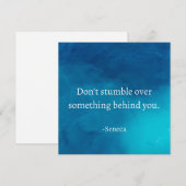 Seneca: Focus vooruit, niet op het verleden struik Feestdagenkaart (Voorkant / Achterkant)