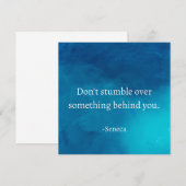 Seneca: Focus vooruit, niet op het verleden struik Kaart (Voorkant / Achterkant)