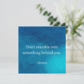 Seneca: Focus vooruit, niet op het verleden struik Kaart (Staand voorkant)