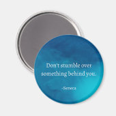 Seneca: Focus vooruit, niet op het verleden struik Magneet (Voorkant / Achterkant)