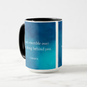 Seneca: Focus vooruit, niet op het verleden struik Mok (Voorkant links)