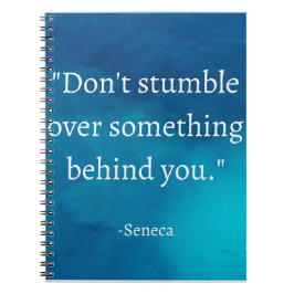 Seneca: Focus vooruit, niet op het verleden struik Notitieboek