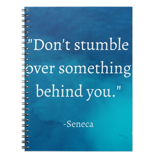 Seneca: Focus vooruit, niet op het verleden struik Notitieboek (Voorkant)