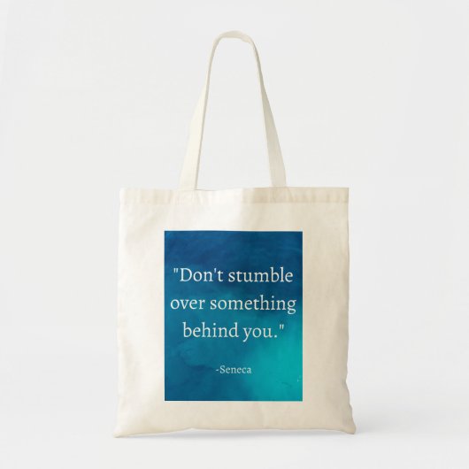 Seneca: Focus vooruit, niet op het verleden struik Tote Bag (Voorkant)