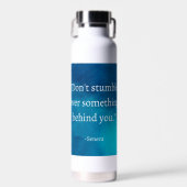 Seneca: Focus vooruit, niet op het verleden struik Waterfles (Voorkant)