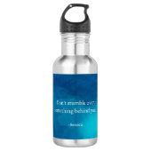 Seneca: Focus vooruit, niet op het verleden struik Waterfles (Voorkant)