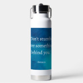 Seneca: Focus vooruit, niet op het verleden struik Waterfles (Voorkant)