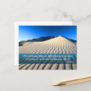 Seneca Inspirerend quote "Dare" Briefkaart