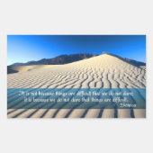 Seneca Inspirerend quote "Dare" Rechthoekige Sticker (Voorkant)