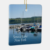 Seneca Lake in New York Keramisch Ornament (Rechts)