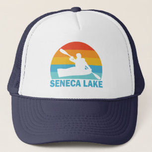 Seneca Lake New York Kajak Trucker Pet