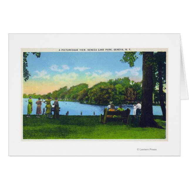 Seneca Lake Park Scene (Voorkant Horizontaal)