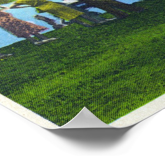 Seneca Lake Park Scene Poster (Hoek)