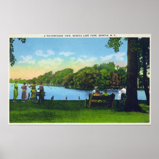 Seneca Lake Park Scene Poster (Voorkant)