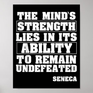 Seneca Motivatie quote Stoïcijnse wijsbegeerte Sto Poster