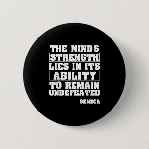 Seneca Motivatie quote Stoïcijnse wijsbegeerte Sto Ronde Button 5,7 Cm
