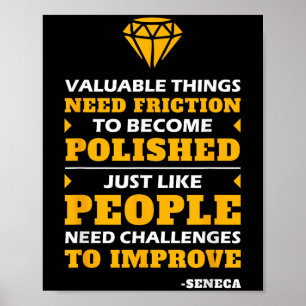 Seneca Motivatie stoïcisme Quote stoïcijnse filoso Poster