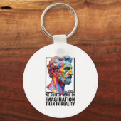 Seneca Overthinking Quote Stoïcisme Moderne Stoïci Sleutelhanger (Voorkant)