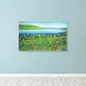 Seneca Point-Uitzicht van het meer Canvas Afdruk (Insitu (Houten vloer))