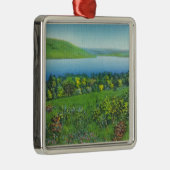 Seneca Point-Uitzicht van het meer Metalen Ornament (Rechts)