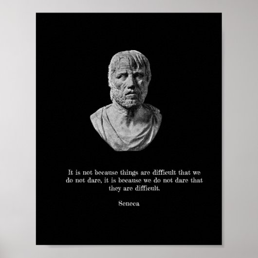 Seneca Poster - Stoic Philosophy  (Voorkant)