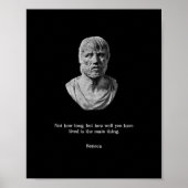 Seneca Poster - Stoic Philosophy (Voorkant)