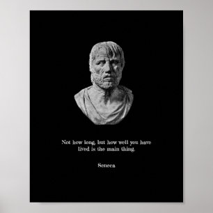 Seneca Poster - Stoic Philosophy 