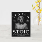 Seneca Quote "In de verbeelding" Stoïcisme Kaart (Gele Bloem)