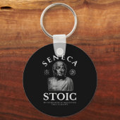 Seneca Quote "In de verbeelding" Stoïcisme Sleutelhanger (Voorkant)
