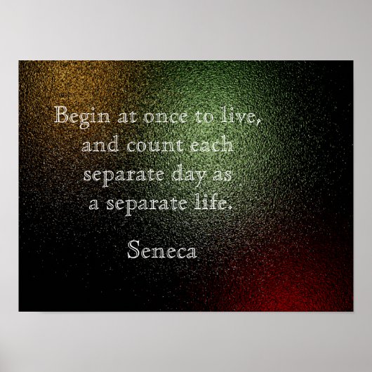 Seneca quote - kunstdruk poster (Voorkant)