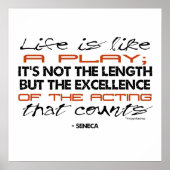 Seneca Quote over Actie Poster (Voorkant)