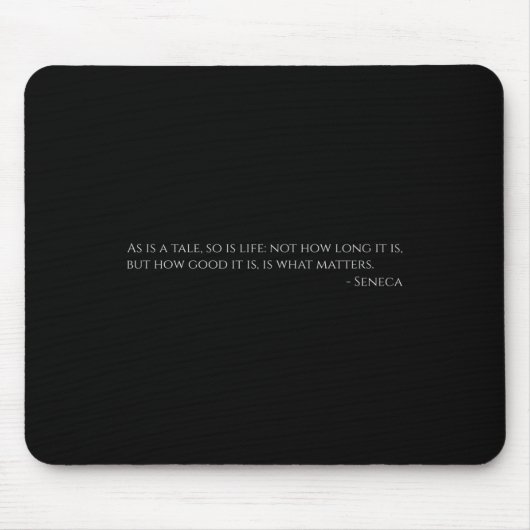 Seneca Quote over het leven - Het oude Rome - Stoï Muismat (Voorkant)