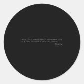 Seneca Quote over het leven - Het oude Rome - Stoï Ronde Sticker (Voorkant)