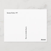 Seneca Rocks Briefkaart (Achterkant)