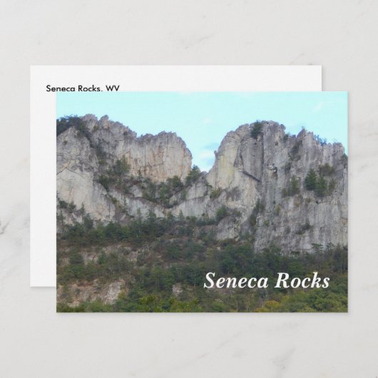 Seneca Rocks Briefkaart (Voorkant / Achterkant)