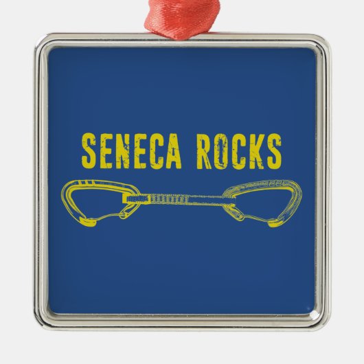 Seneca Rocks Climate Metalen Ornament (Voorkant)