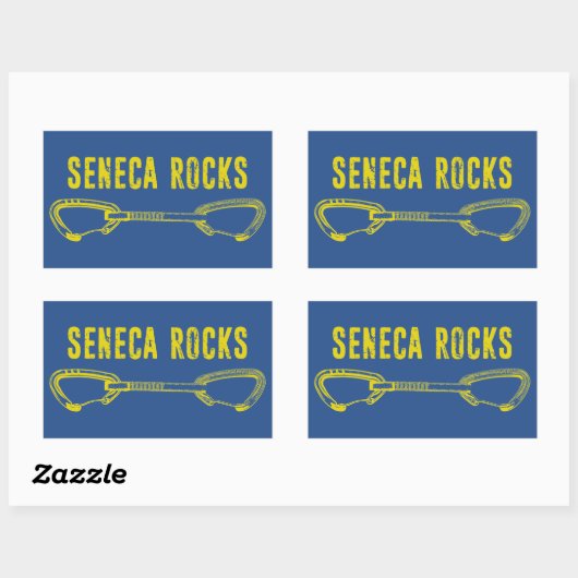 Seneca Rocks Climate Rechthoekige Sticker (Vel)