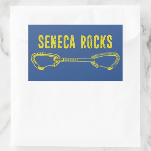 Seneca Rocks Climate Rechthoekige Sticker (Tas)