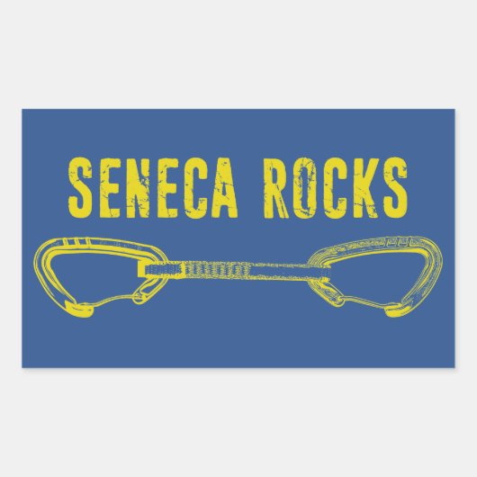 Seneca Rocks Climate Rechthoekige Sticker (Voorkant)